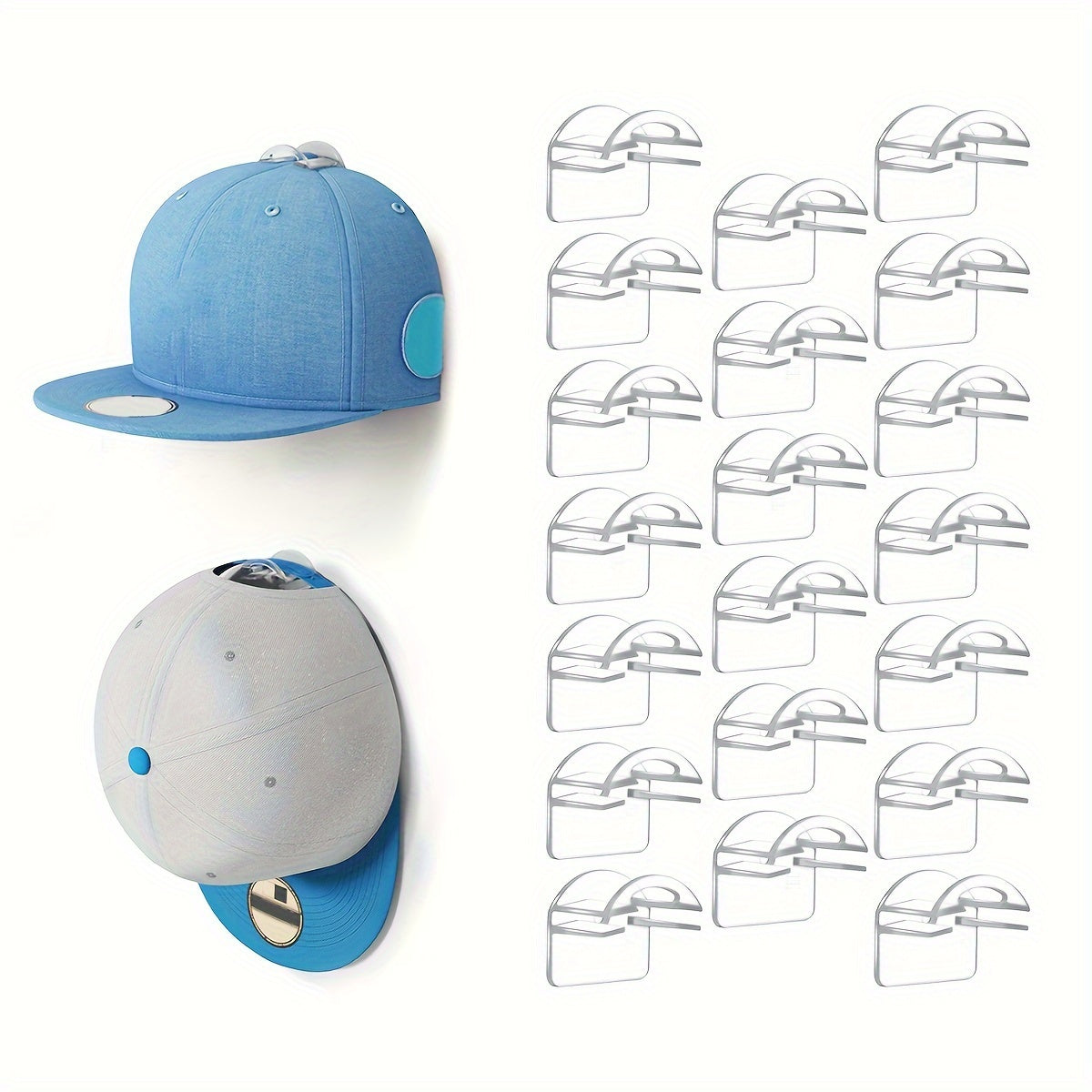 Perchero de pared para interior con ganchos adhesivos para exhibición y almacenamiento