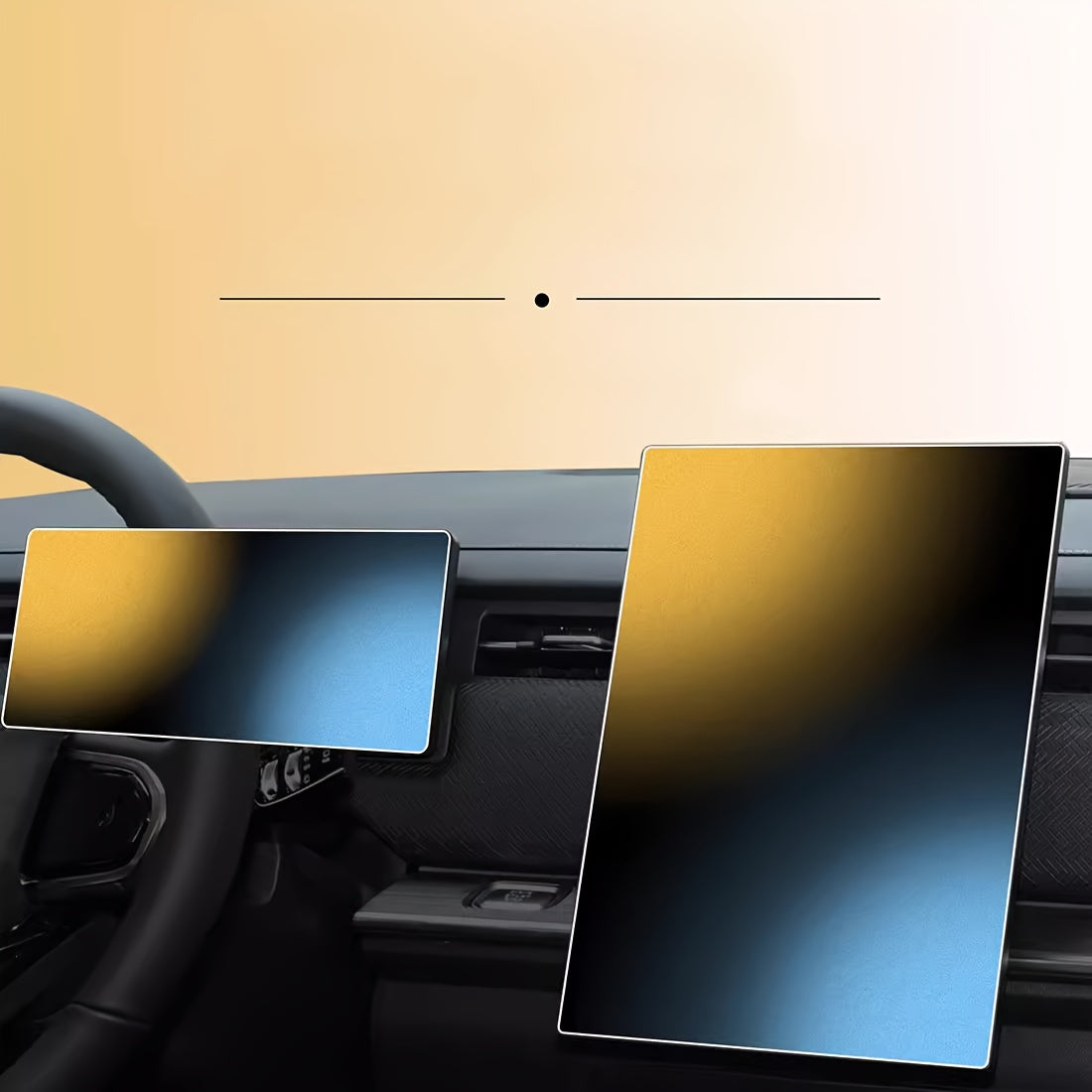 Pack de 2 protectores de pantalla de vidrio templado para navegación y tablero de coche 13.2 pulgadas