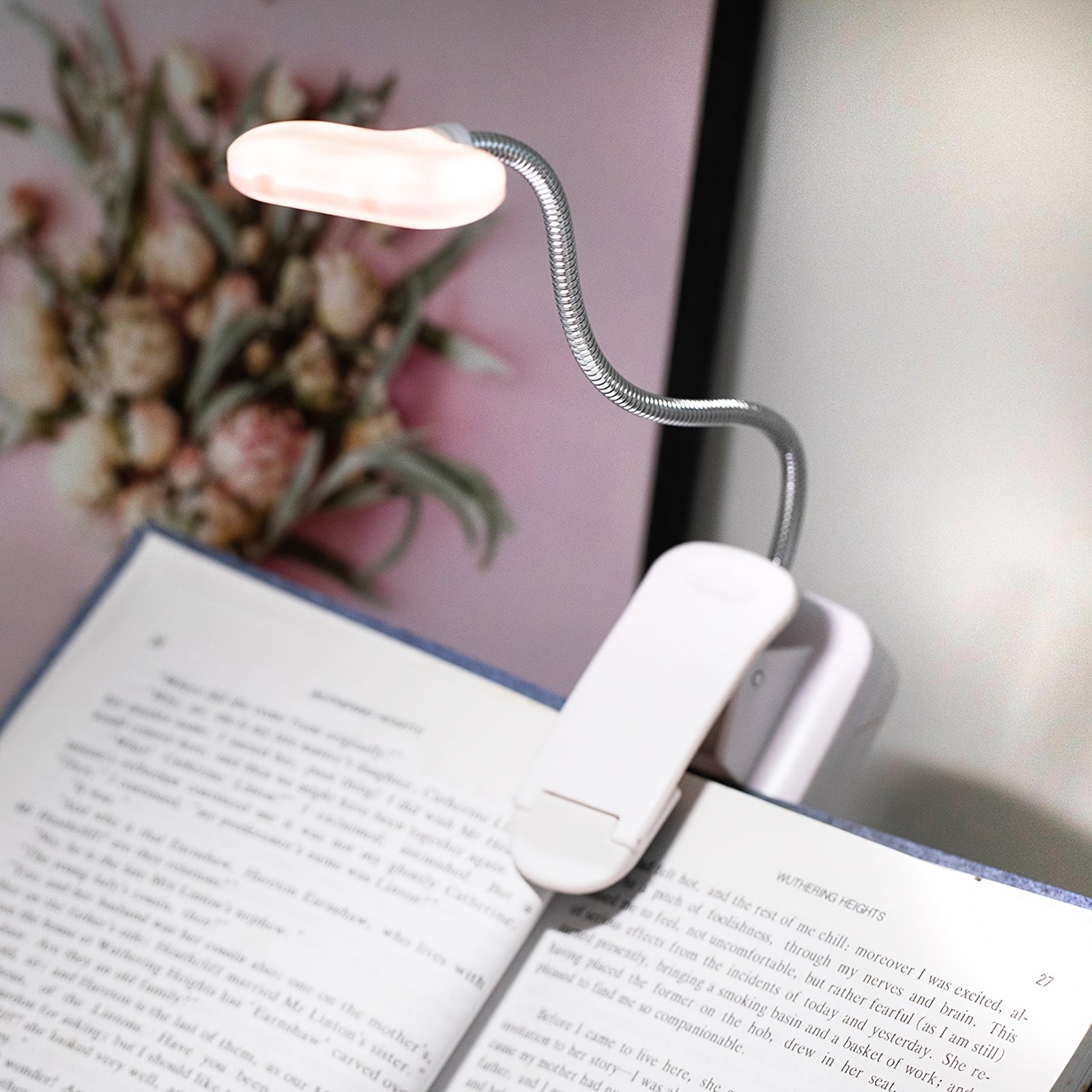 Adjustable Clip-On Book Light for Reading and Camping