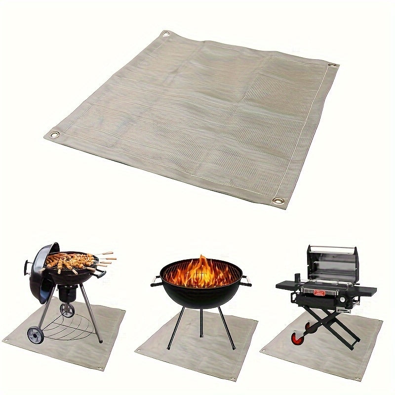 Flame Retardant BBQ Mat Reusable Fiberglass Insulation for Camping Outdoor Grill