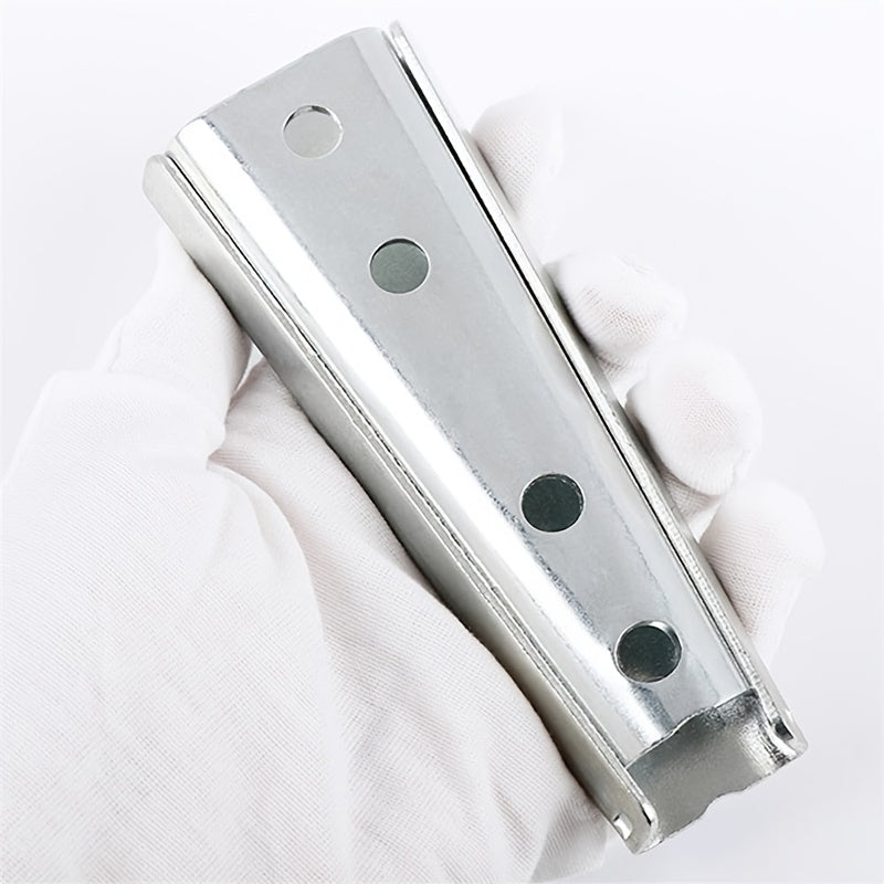 Durable Metal Sofa Connector Bracket 120mm Interlocking Latch Furniture Hardware Silver