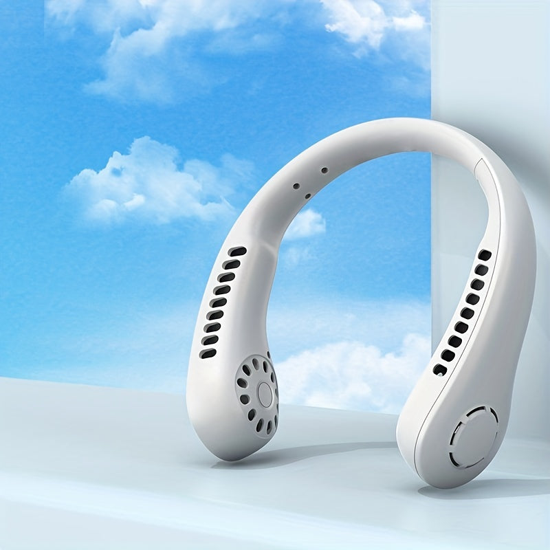 USB orqali zaryadlanadigan yaproqsiz bo'yin fanati, talabalar yotoqxonalari uchun mukammal. Ushbu kichik va jim elektr fanati bo'yinda taqilishi mumkin va yotoqlarda, stol ustida yoki ichki va tashqi sport bilan shug'ullanishda foydalanilishi mumkin.