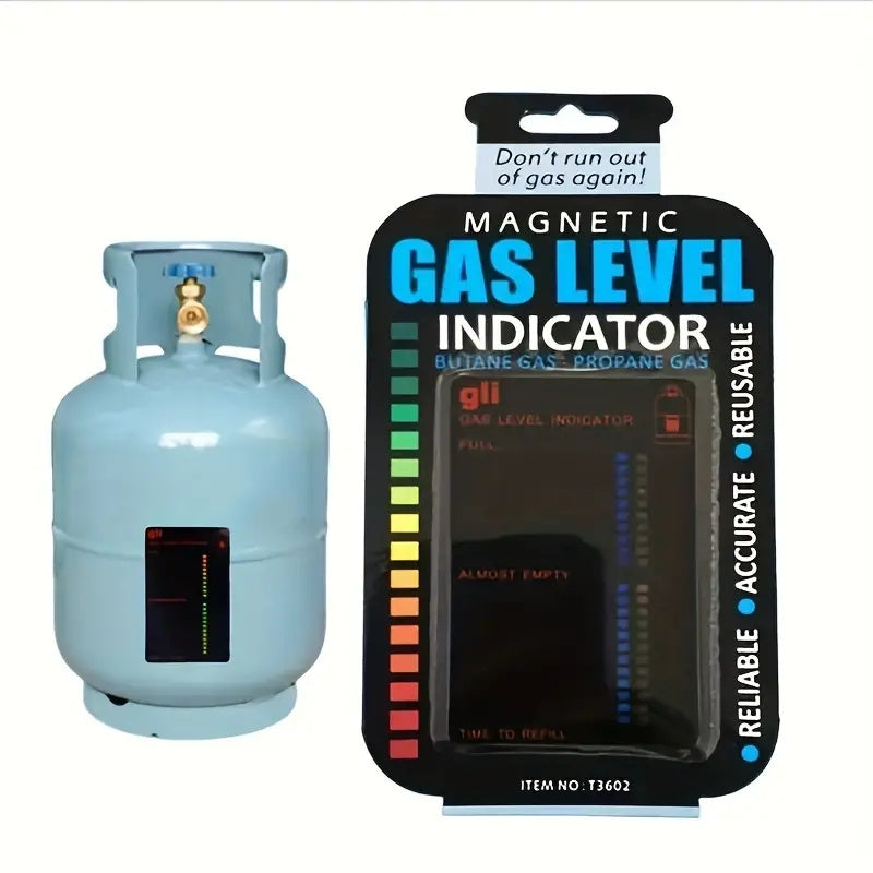 Magnetic Gas Level Indicator for Propane and Butane LPG Cylinders Temperature Stick for RVs and Trailers