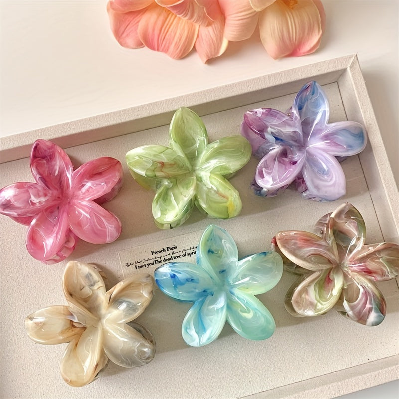 Clips de pelo con teñido en espiral para mujer, gran pinza de pelo, accesorios de playa para vacaciones, para mujeres y niñas