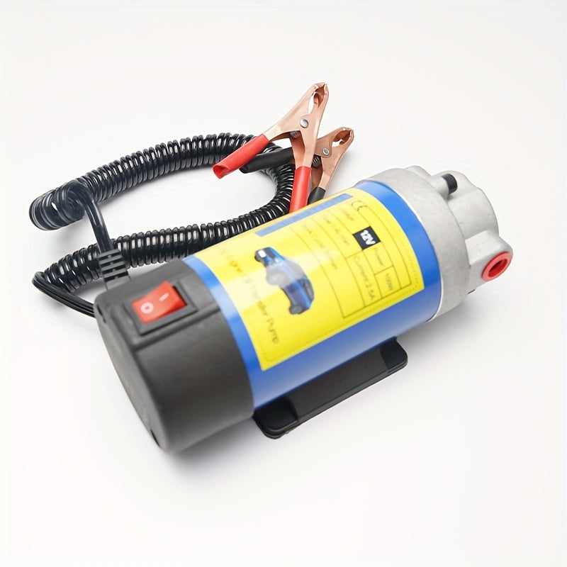 Portable 12V Oil Extractor Pump for Car Crude Fuel Transfer Siphon