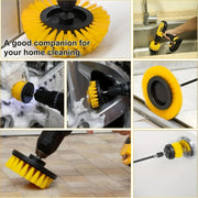 Kit de cepillos de taladro de 35 piezas, conjunto eléctrico de cepillado para suelos, baños, cocinas, coches y exteriores