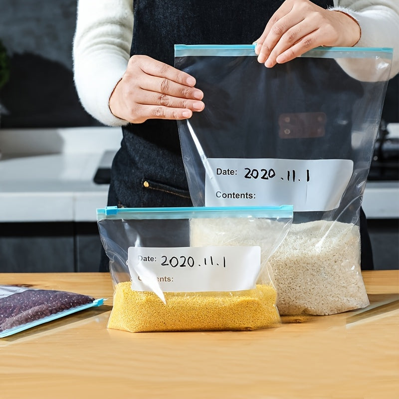 Zipper qulfi bilan havo o'tkazmaydigan muzlatgich uchun oziq-ovqat saqlash sumkasi