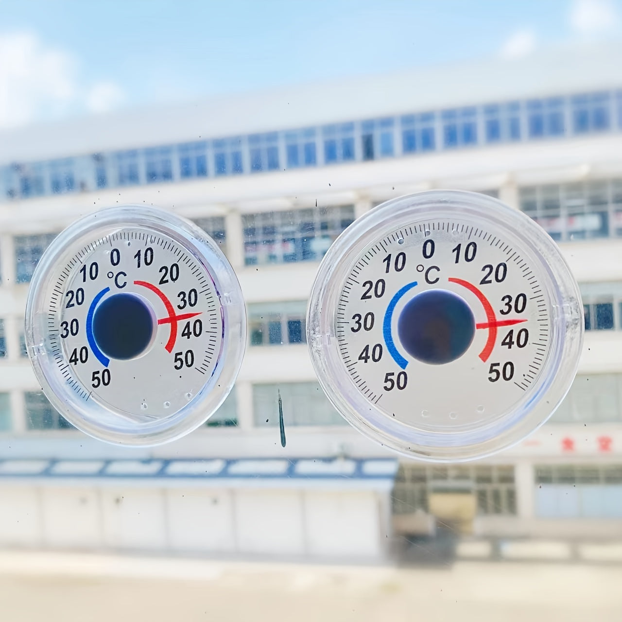 Self-Adhesive Digital Thermometers for Greenhouses Gardens and Homes No Battery Needed