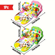 Baby Play Mat Pink Green Interactive Music Piano Educational Activity Center for Infants