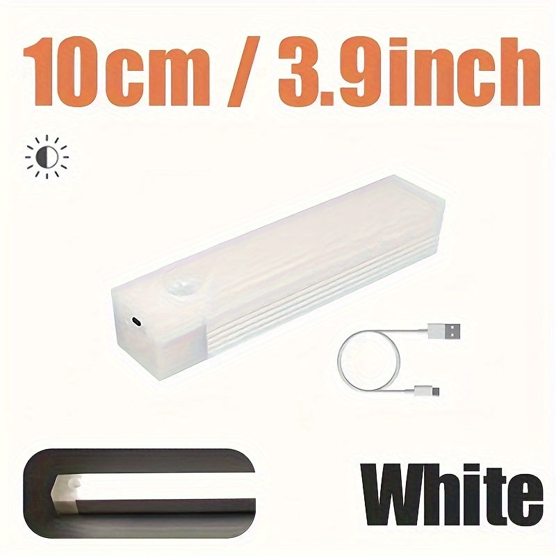 Rechargeable Magnetic LED Night Light with Motion Sensor for Kitchen Cabinets Hallways and Stairs