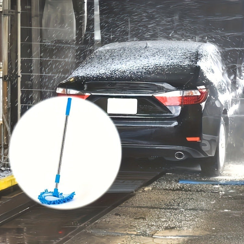 Set of 3 Mini Nylon Triangle Mop Scrubbers for Walls Ceilings Floors and Car Interiors