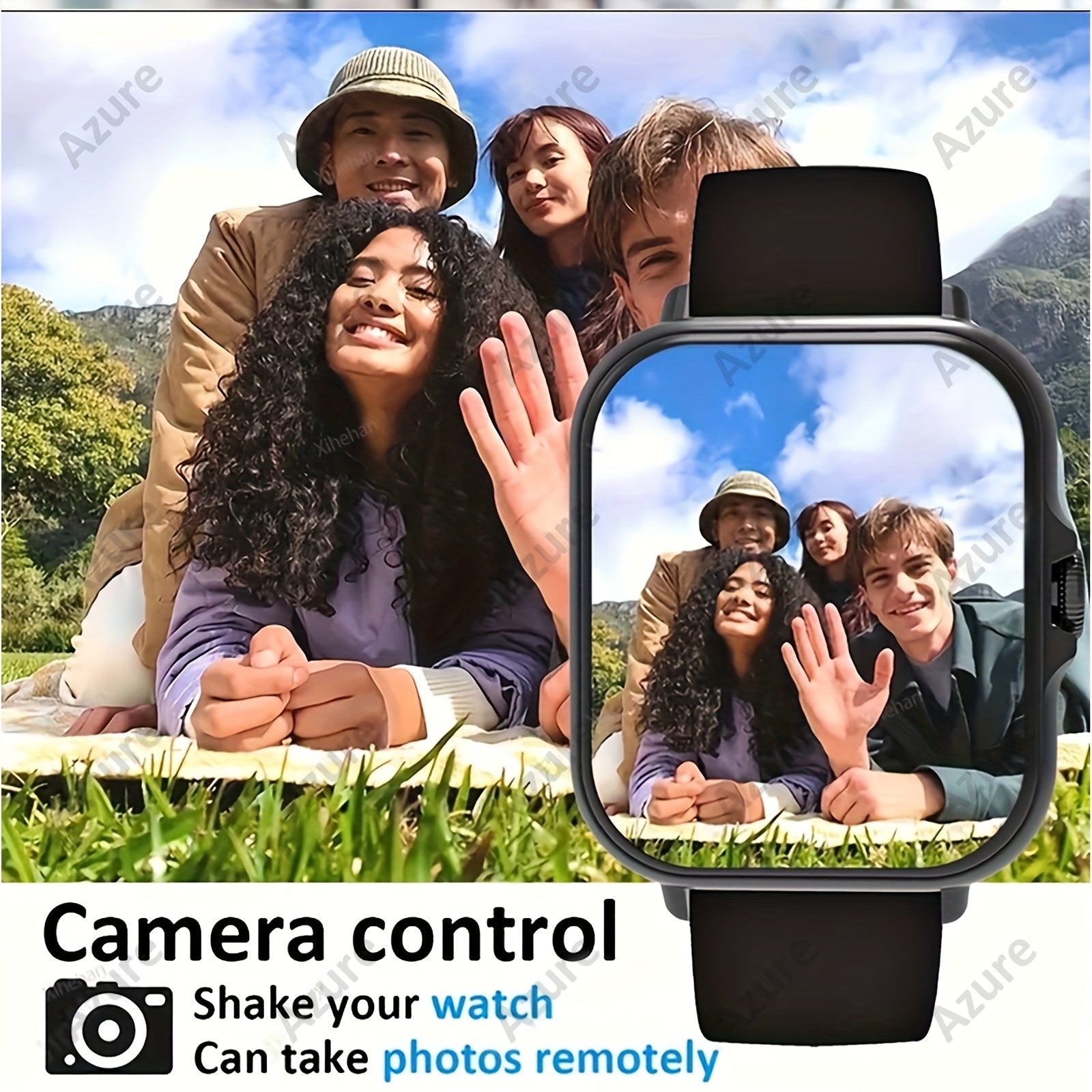 Reloj inteligente con pantalla táctil completa de 4.65cm con llamadas inalámbricas, recordatorios de texto, modos deportivos, cuerpo de metal