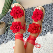 Women's Summer Floral Sandals EVA Flat Heel Indoor Outdoor Footwear