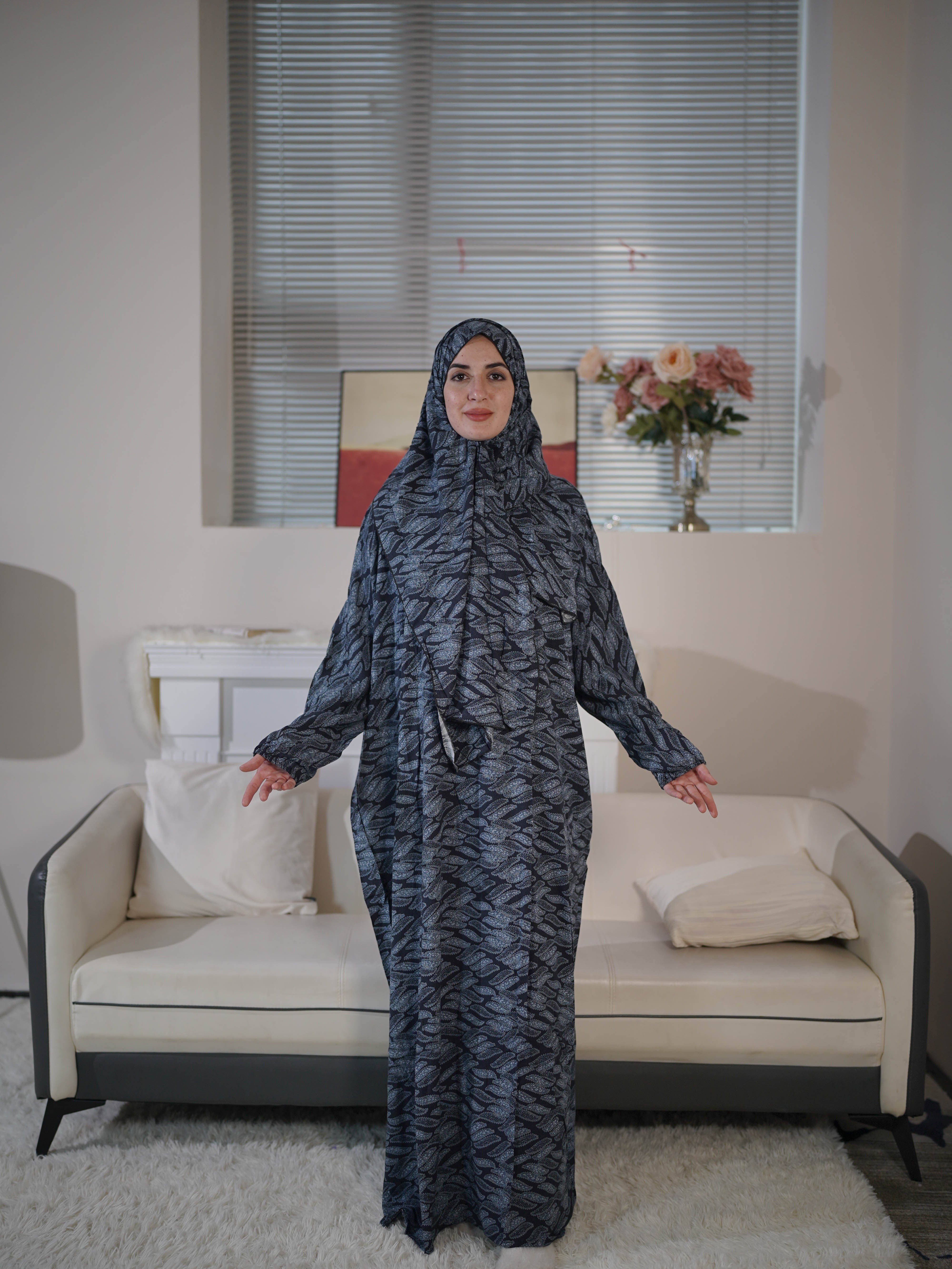 Plus Size Modest Maxi Dress Long Sleeve Hijab Women’s Clothing