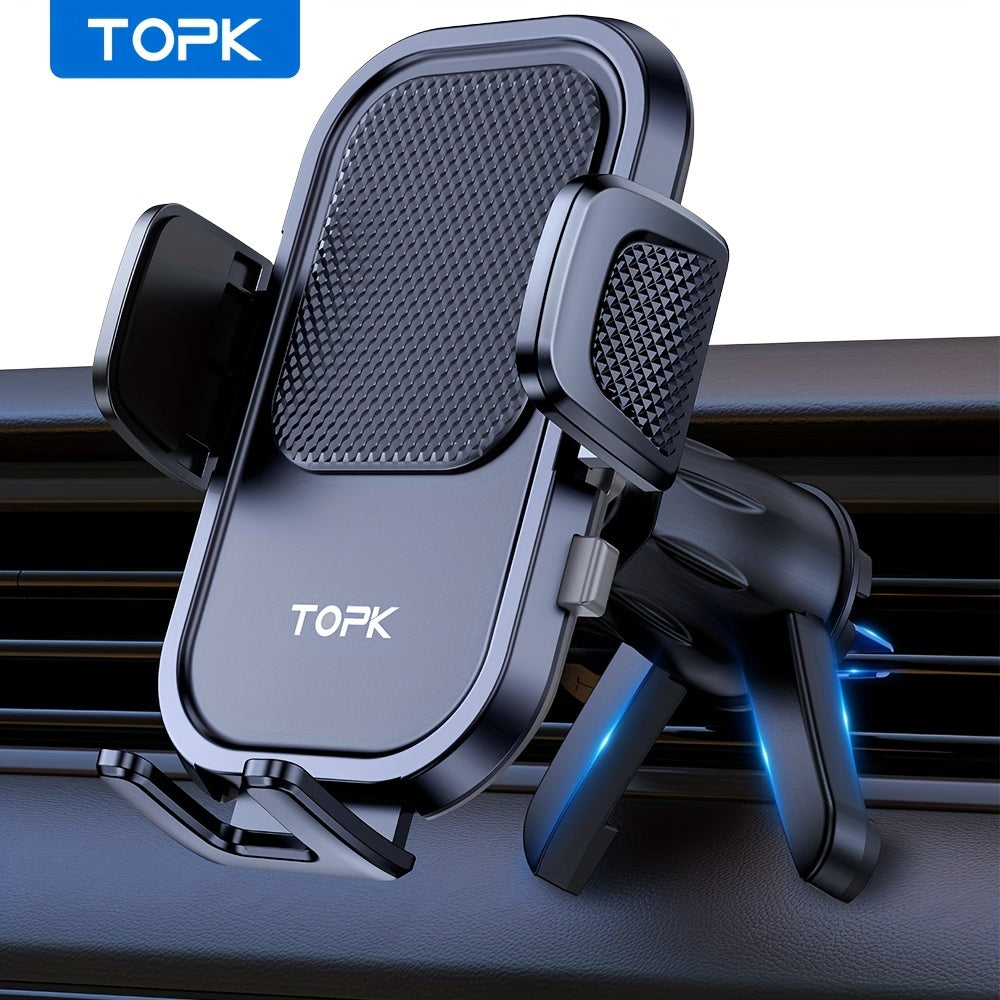 Soporte universal para coche con gancho de metal para teléfono en rejilla de ventilación para smartphone