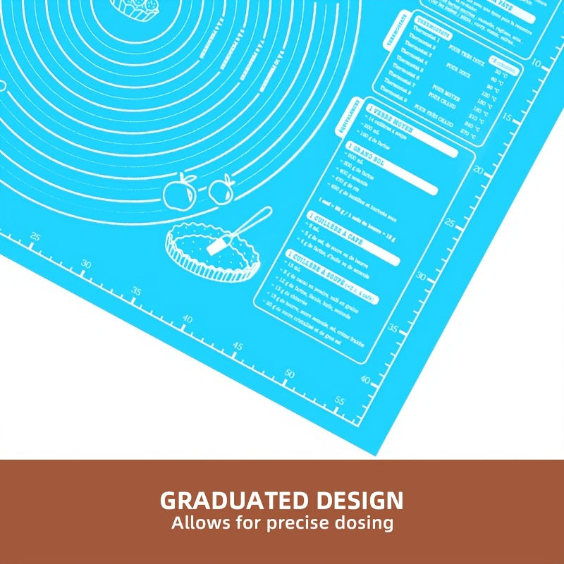 Extra-Thick Non-Stick Silicone Baking Mat for Dough Pastry and Noodles