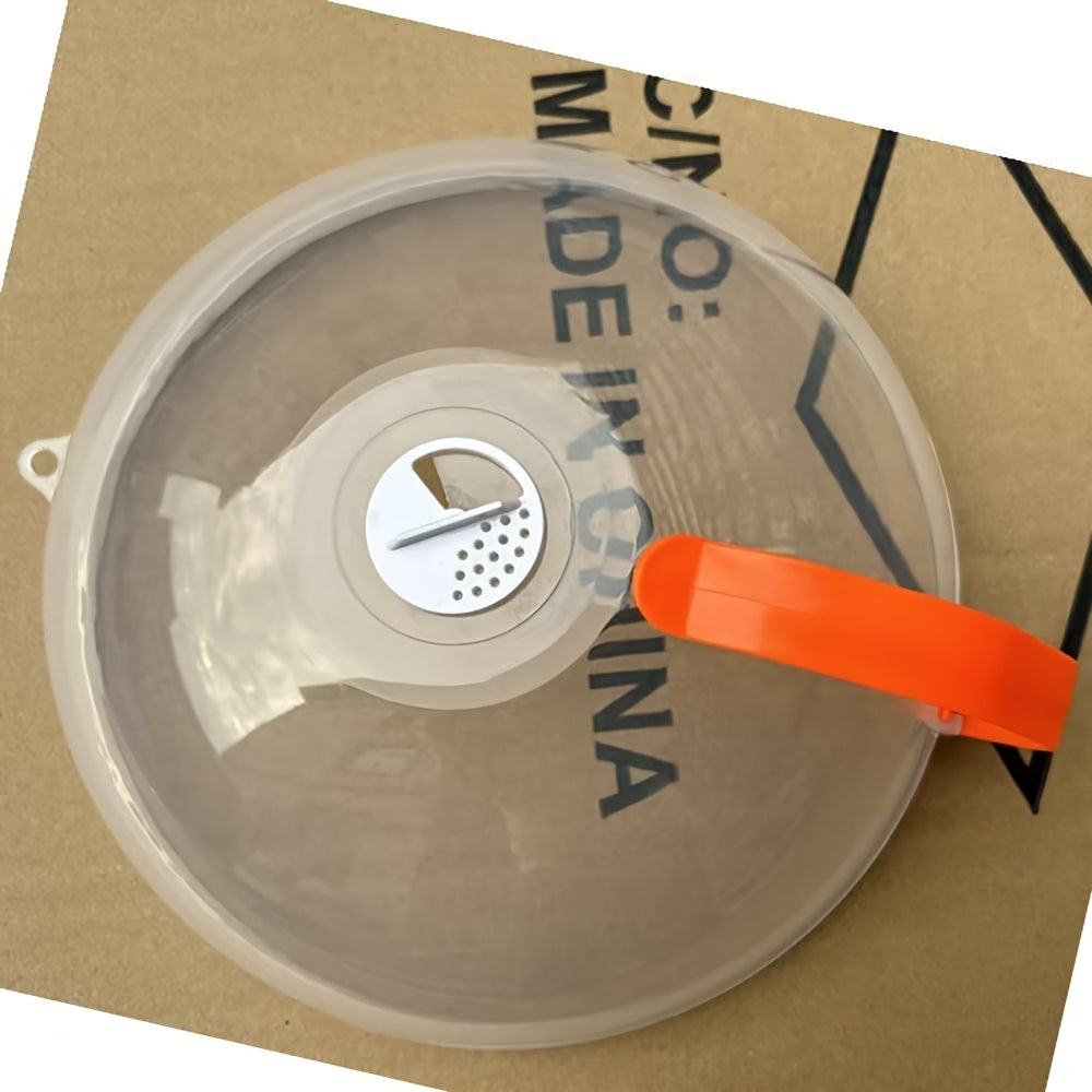 Microwave Splatter Guard with Handle Plastic Cover Steam Vents Keep Microwave Clean