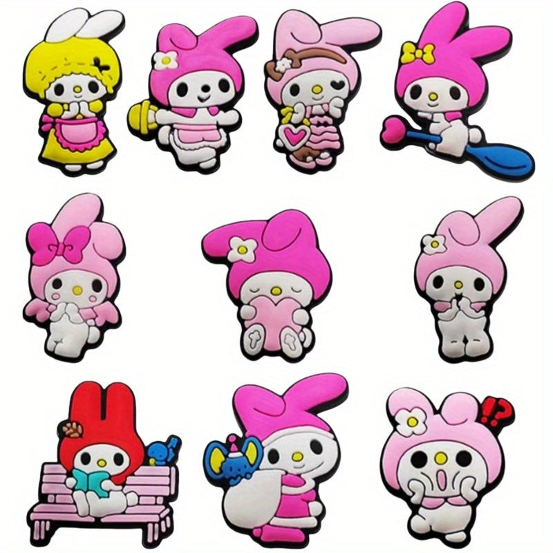 Women Shoe Decorations Flower Shoe Clips PVC Removable DIY Sandals Slippers