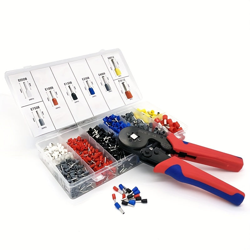 Electrician's Crimping Tool Set for Tubular Terminals 0.25-10mm Wire Range