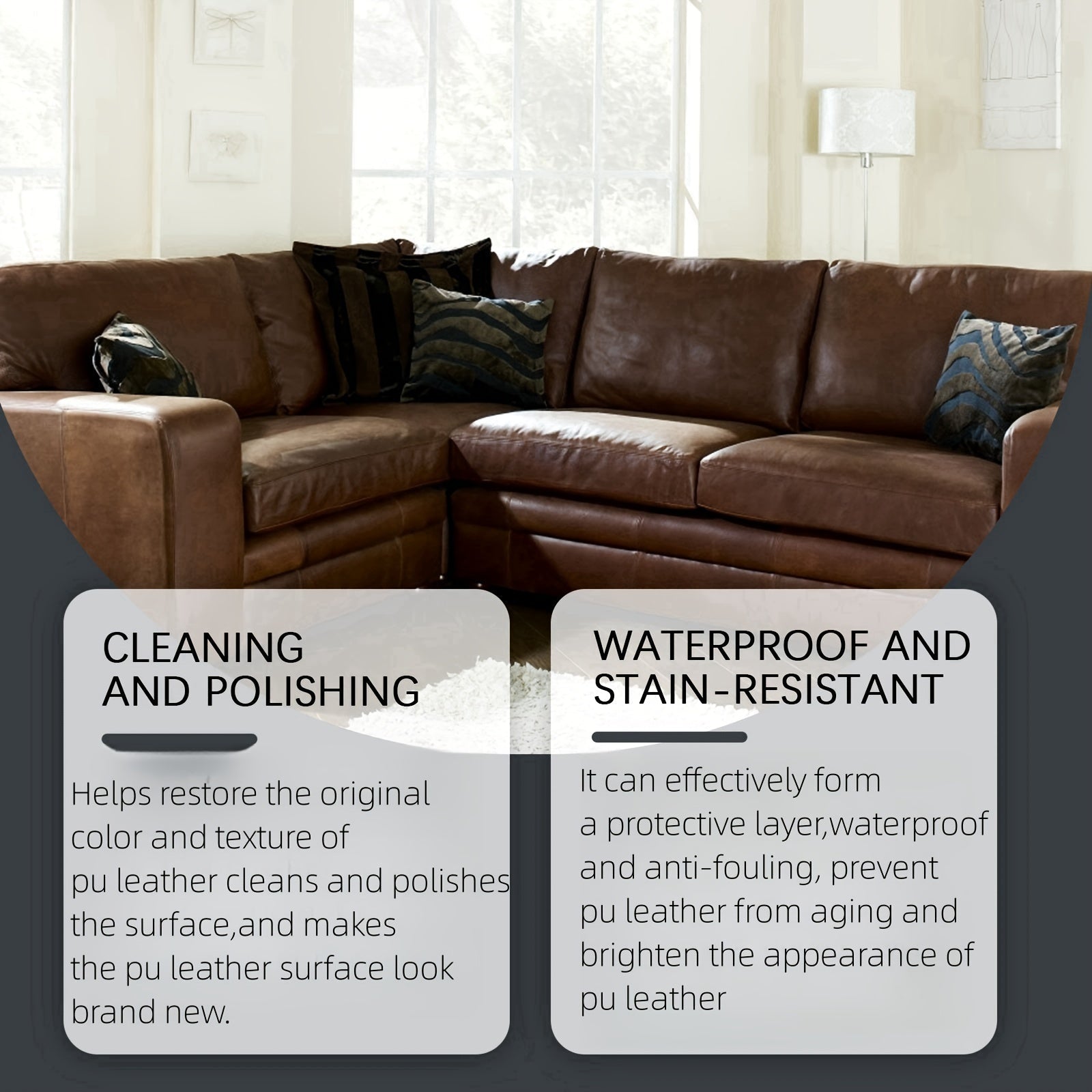 JAYSUING Terini tozalovchi va shartlovchi spreyi: Chuqur tozalovchi dog'larni olib tashlovchi, mebel, sumkalar, divanlar, avtomobil o'rindiqlari uchun porlaydigan vosita - Qoldiqsiz formula, natriy bikarbonati bilan - 1 litrdan kam suyuqlik hajmi