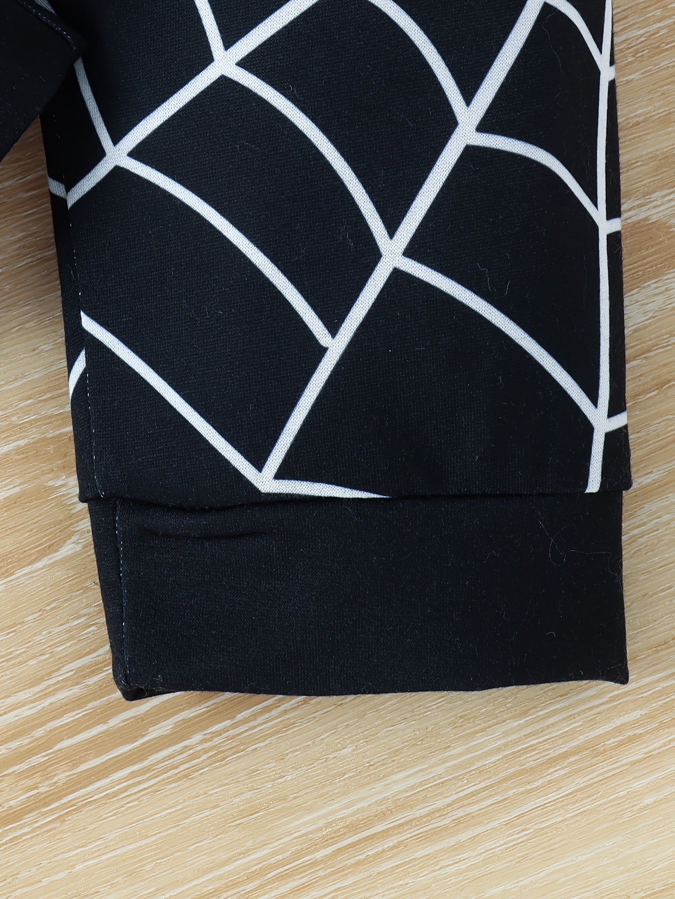 Boy's Spider Print Hooded Outfit Set Web Pattern Spring Fall 2pcs