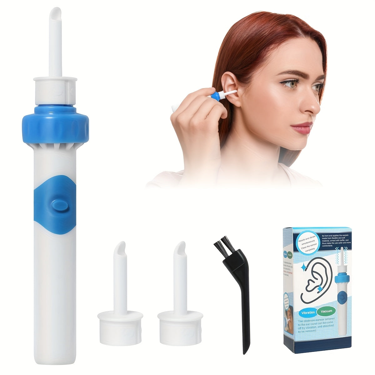 Electric Ear Cleaner Wax Remover Painless Safe Ear Cleaning Device