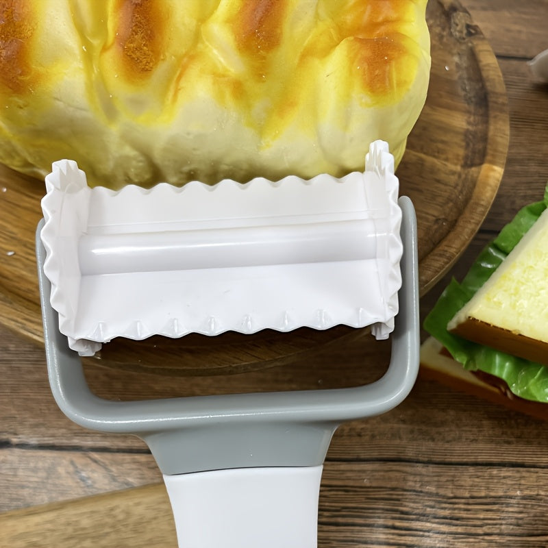 Creative Pattern Plastic Pastry Cutter Multi-Use Rolling Knife Cookie Pasta Stamping Tool