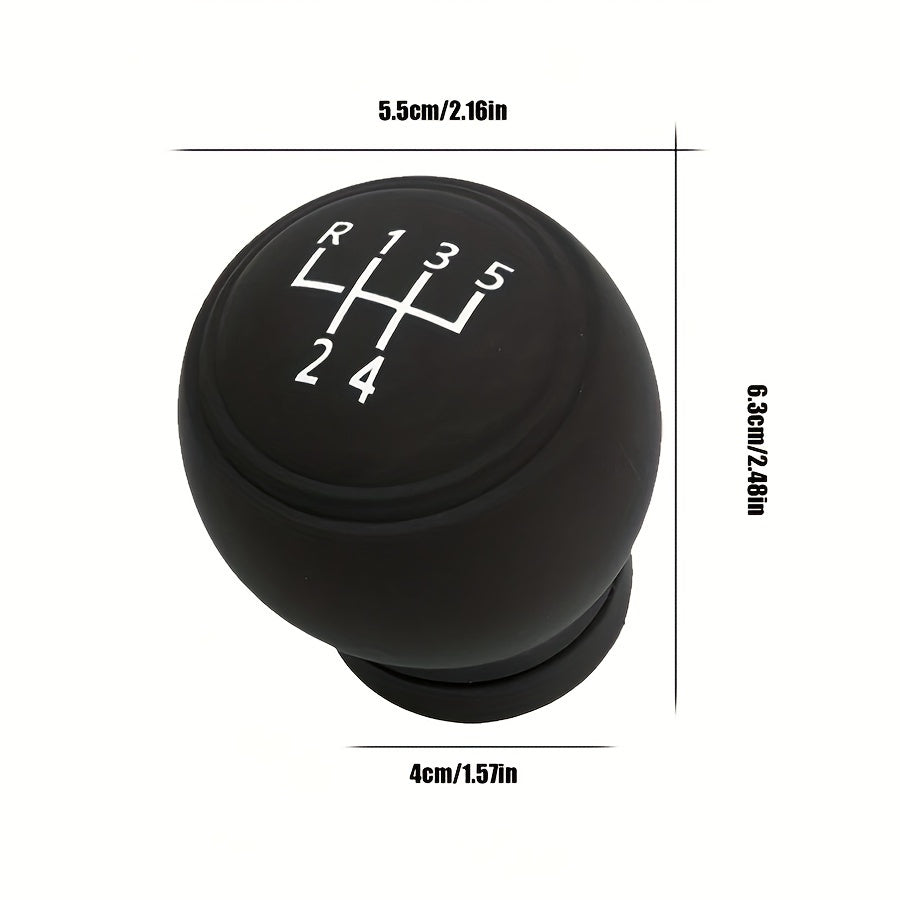 Silicone Gear Shift Knob Cover Non-Slip Black White Auto Accessory