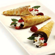 Stainless steel pastry molds for desserts croissants ice cream cones durable baking tools