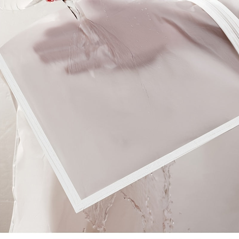 Juego de 5 bolsas de protección para prendas transparentes, impermeables, con colgador y cremalleras para organización de ropa