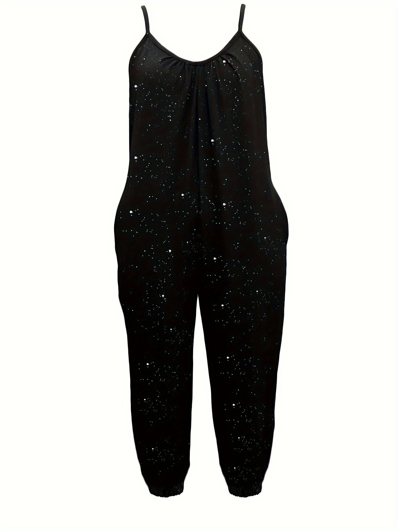 Plus Size Sleeveless Cami Jumpsuit Casual Summer Women's Clothing