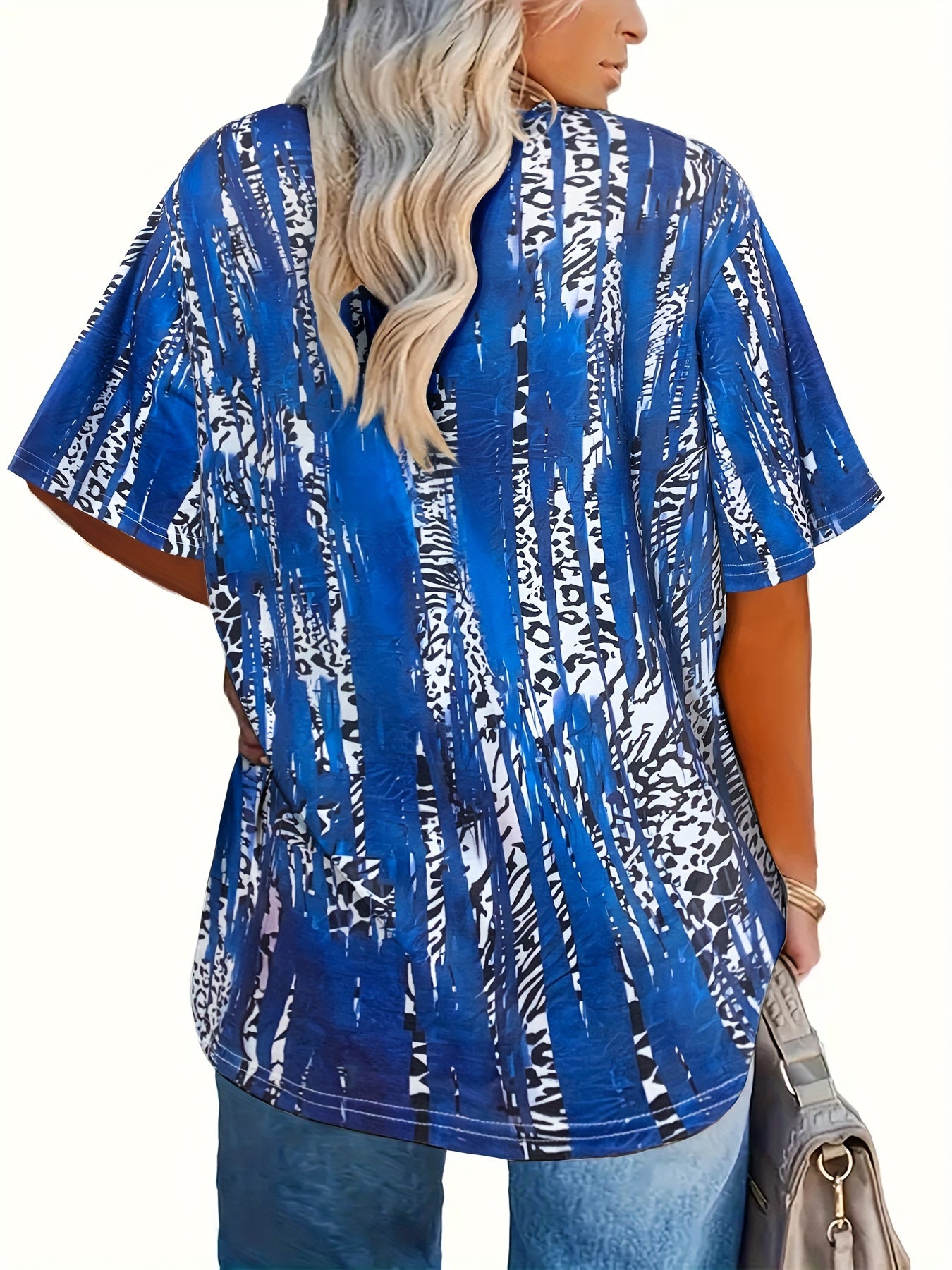 Women's Plus Size Leopard Print T-Shirt Fashion Top Reliable Comfort