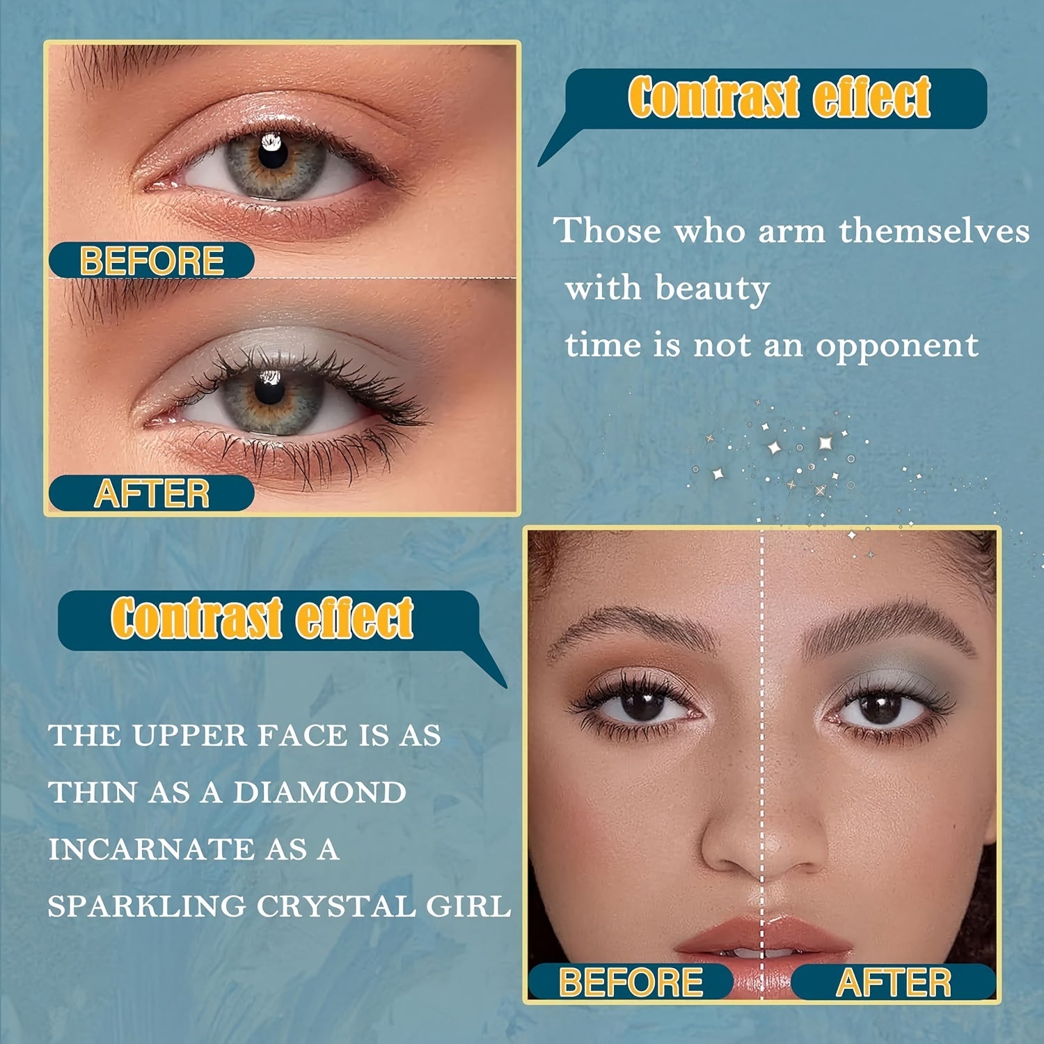 Женская палетка для smoky eye, 9 цветов, водостойкая, матовая, стойкая