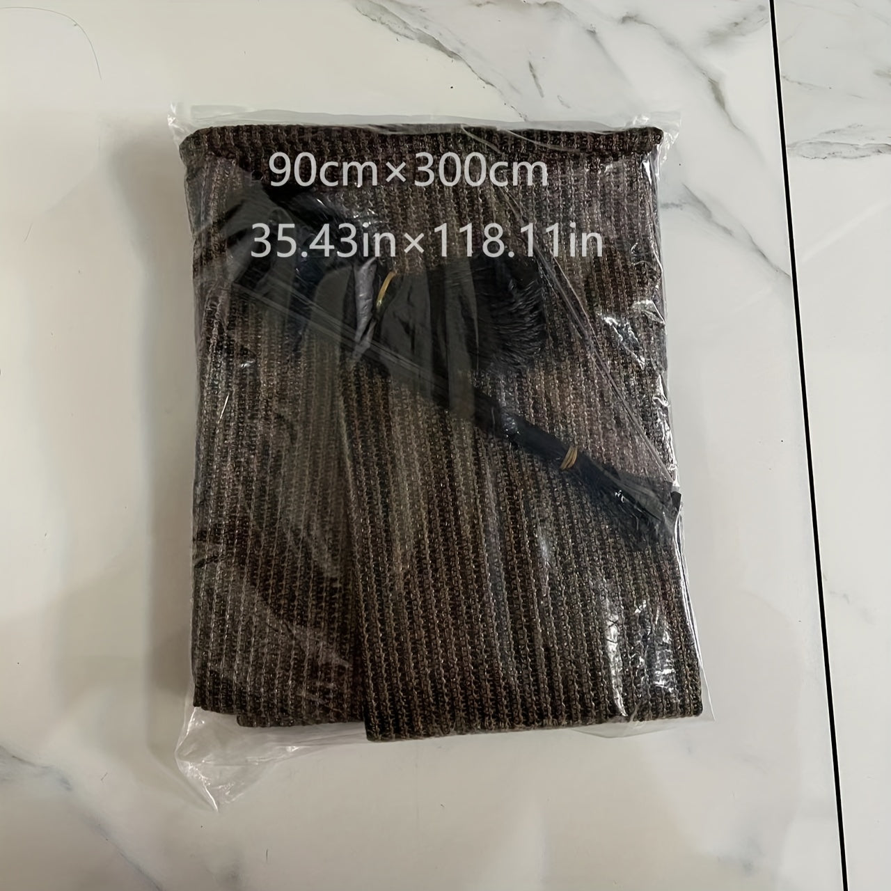 Cortina de balcón de polietileno de alta densidad para privacidad, protección UV, insonorización, ventilación, marrón