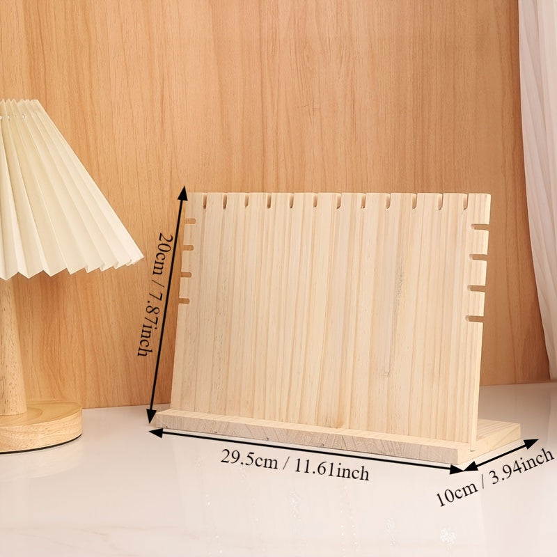 Деревянная стойка для демонстрации украшений в виде буквы L для вертикальной подвески