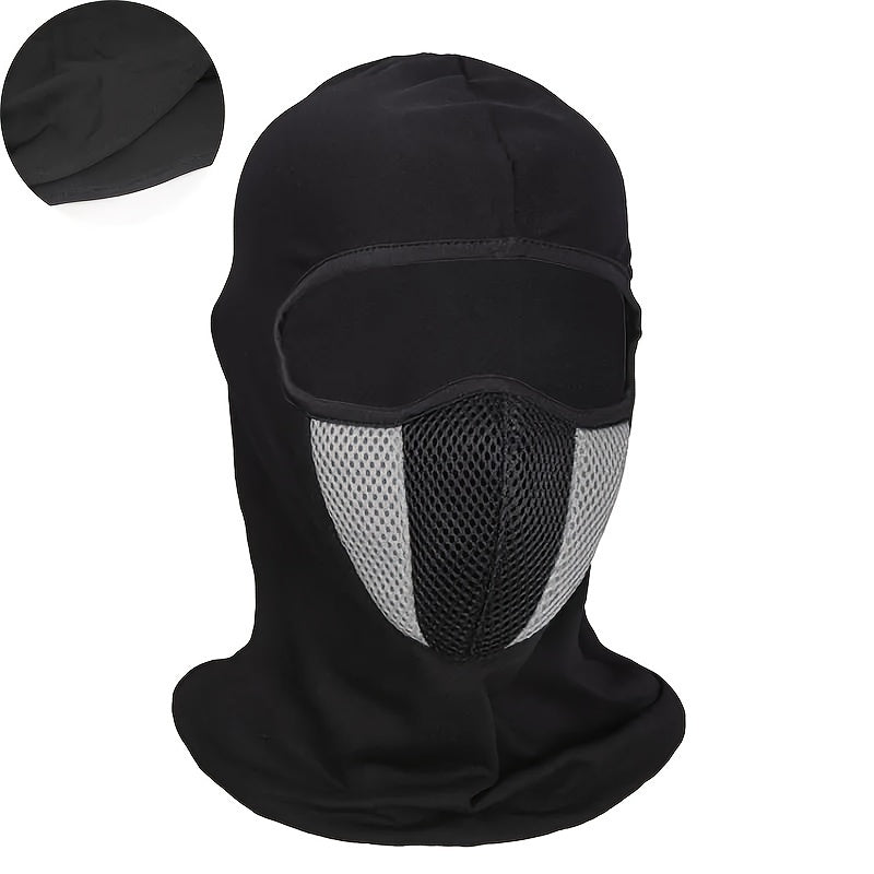 Men Women Full Face Mask Ski Mask Windproof UV Dust Outdoor Sports Black Red Blue Gray