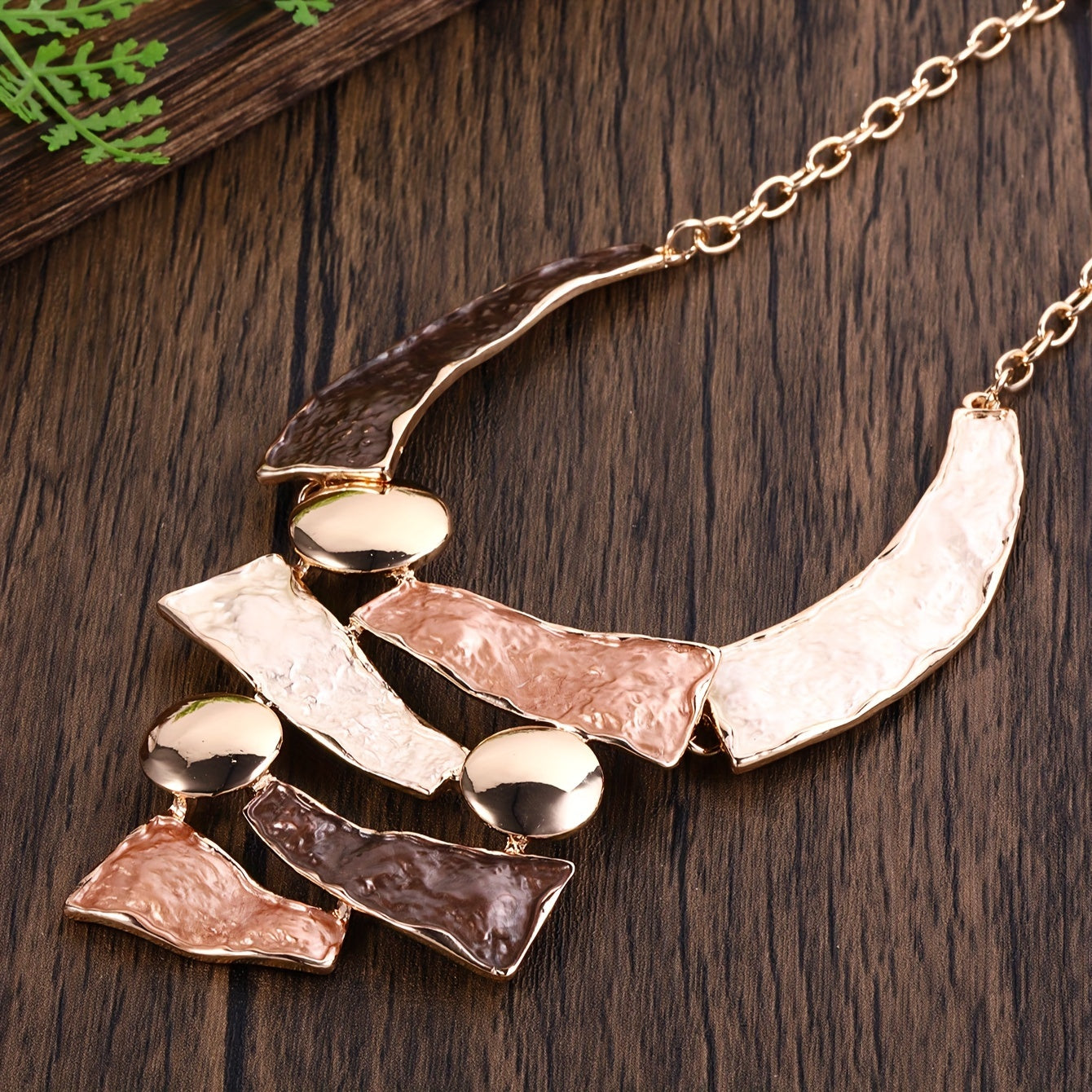 Multi-Color Retro Geometric Boho Jewelry Sets Earrings Necklace Women