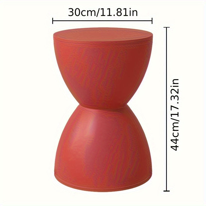 Modern Nordic Plastic Stool Side Table Corner Accent Shoe Bench