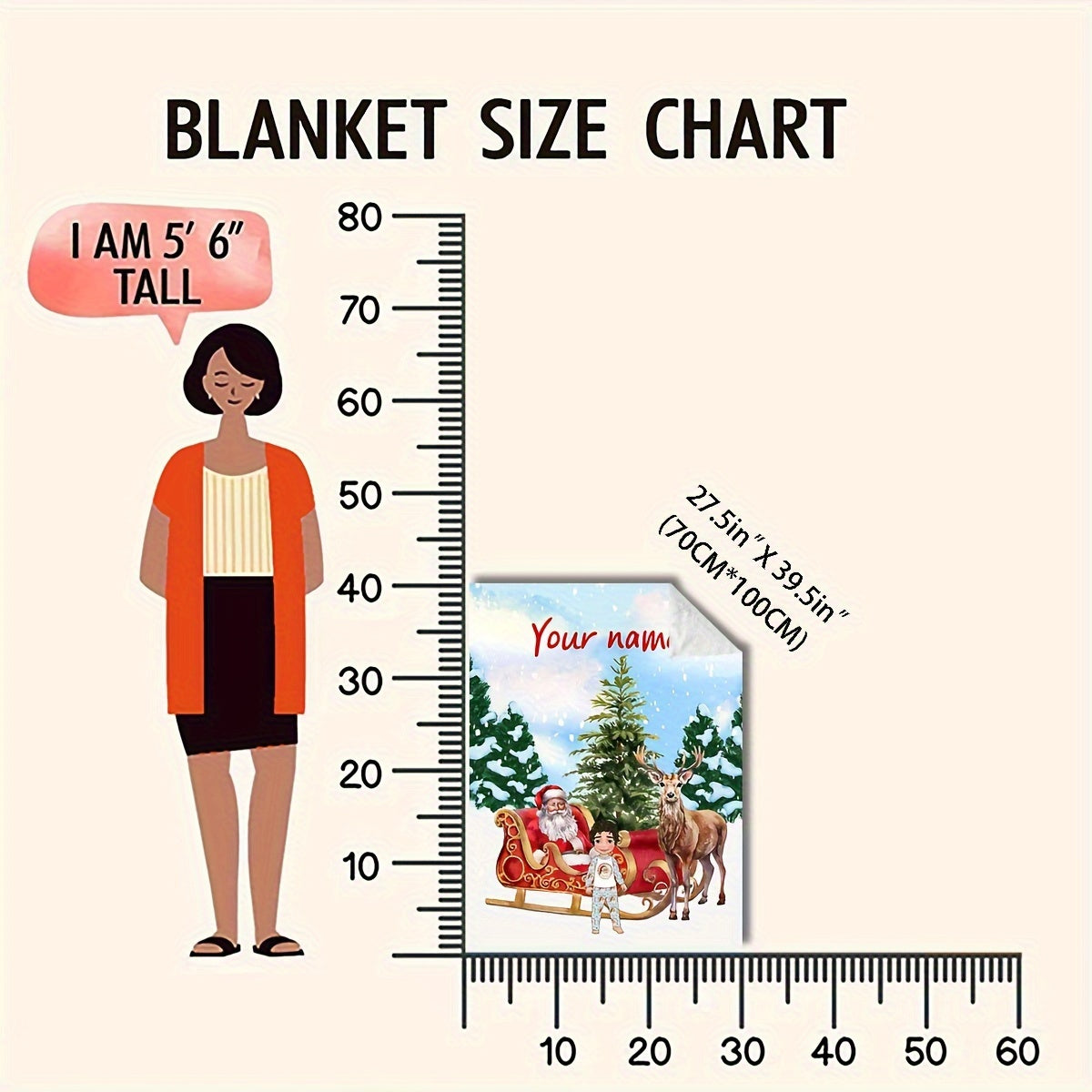Cozy Polyester Flannel Fleece Throw Blanket with Customizable Christmas Style for All Seasons