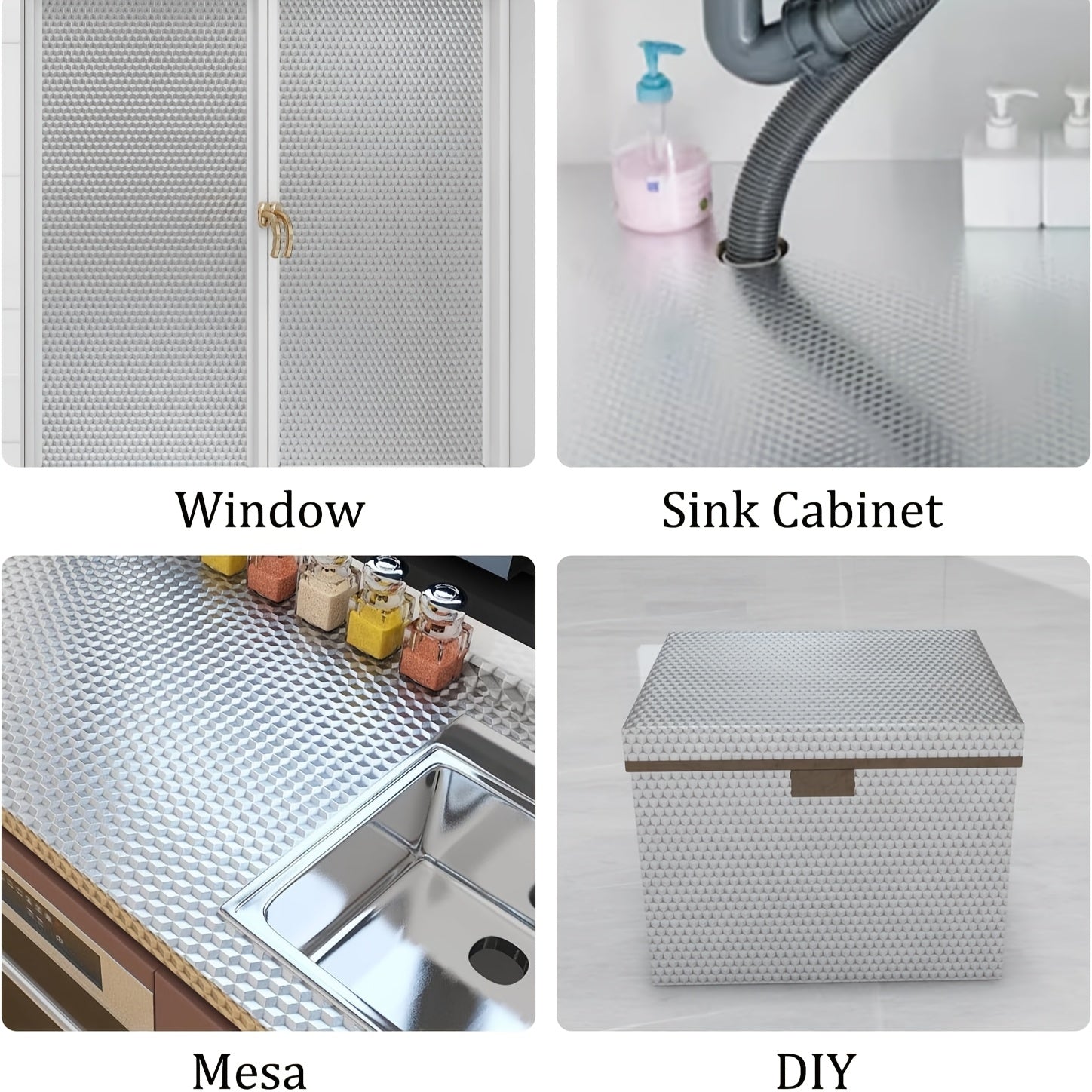 Kitchen Aluminum Foil Sticker Roll, Self-Adhesive, Residue-Free, Durable