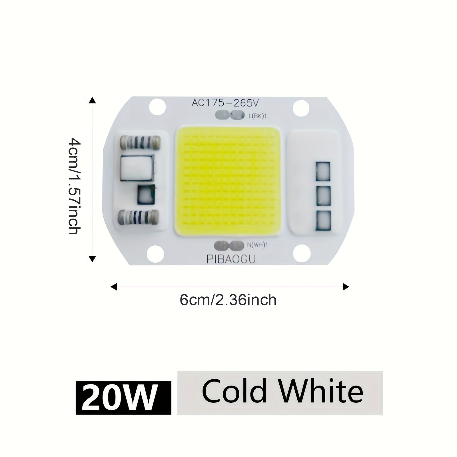 Indoor COB LED Floodlight 10W-50W Driverless Spotlamp for DIY Lighting