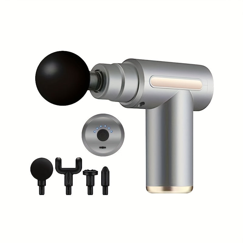 6 tezlikli chuqur to'qimalar uchun zarba beruvchi portativ elektr mushak massajeri sport zalida mushak tarangligini kamaytirish uchun.