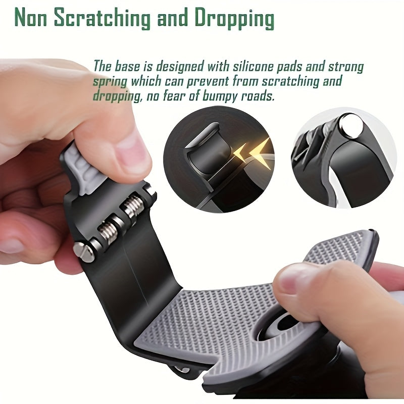 Soporte para teléfono de tablero giratorio de 360 grados, resistente al agua, material de PC