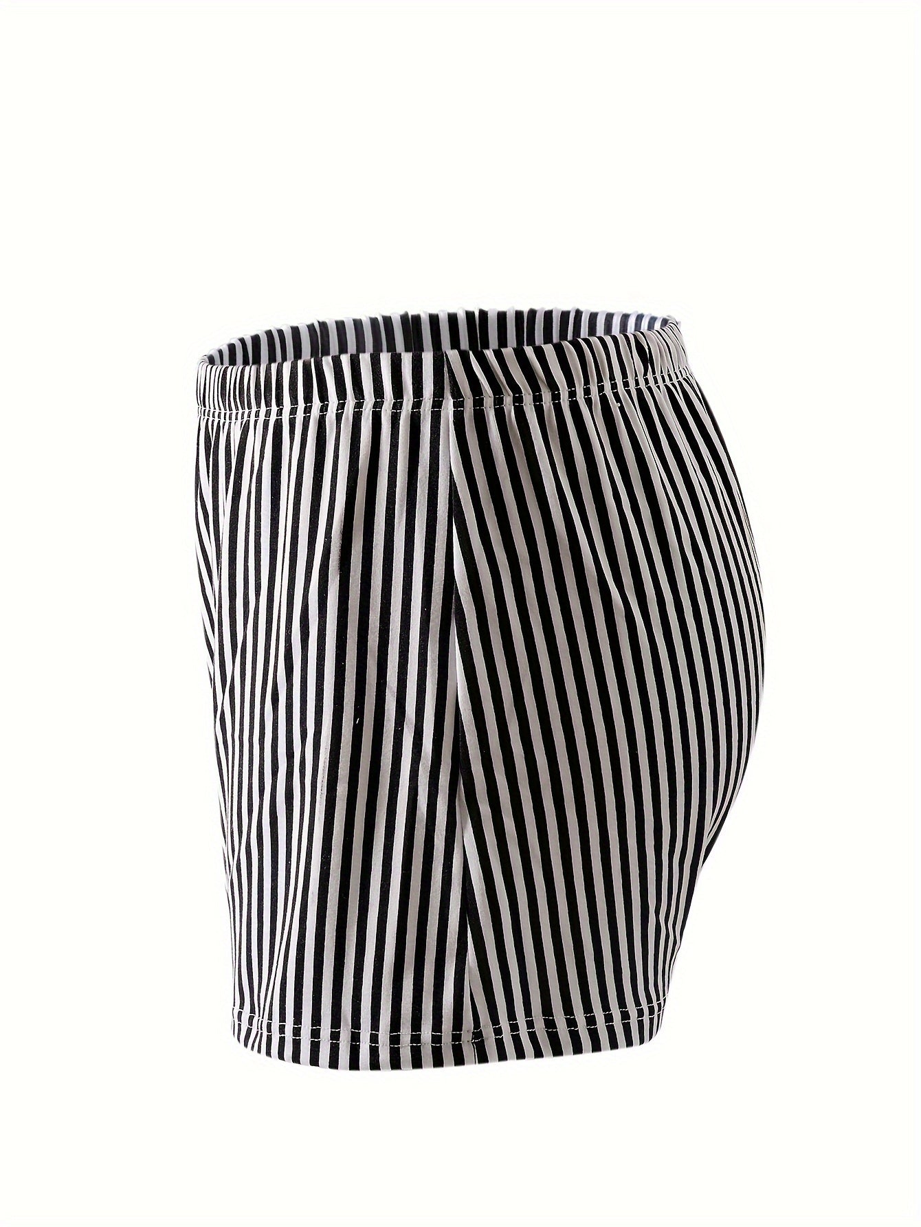 Men's Boxer Briefs 4-Pack Striped Breathable Polyester Spandex Casual Long Legs