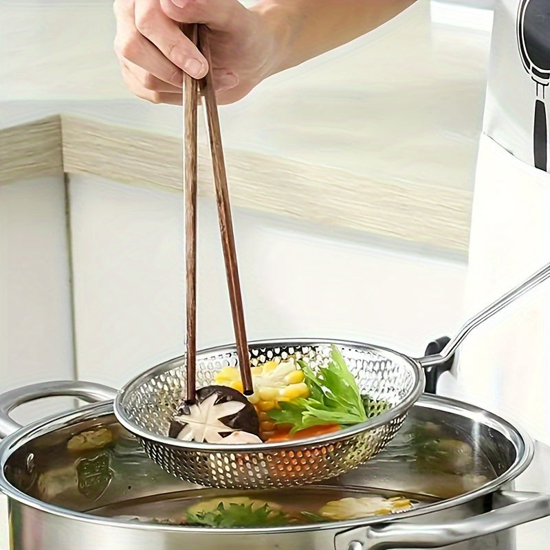 Stainless Steel Slotted Spoon with Handle for Cooking and Soups Kitchen Utensil