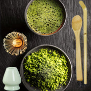 Set of 4 Matcha Ritual Accessories Bamboo Spoon Egg Beater Tea Tools