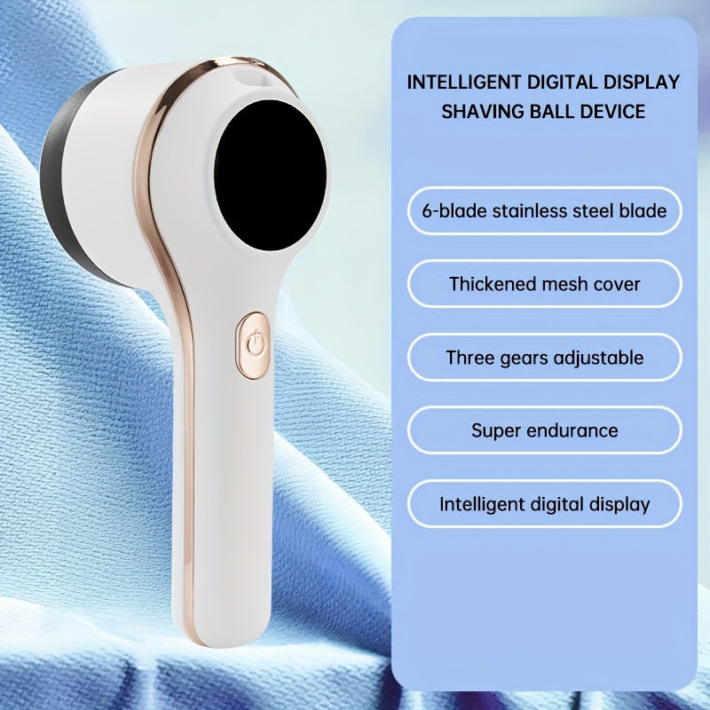 USB перезаряжаемый удалитель катышков с регулируемыми настройками, LED-дисплей. Идеально подходит для свитеров, ковров. Уход за тканью без запутывания, органайзер для одежды.