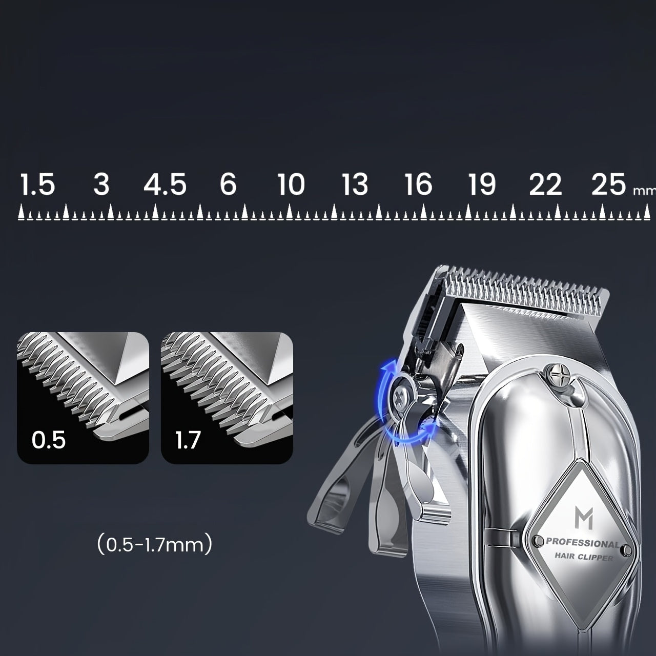 Unisex Men's Hair Shears Combo Silver