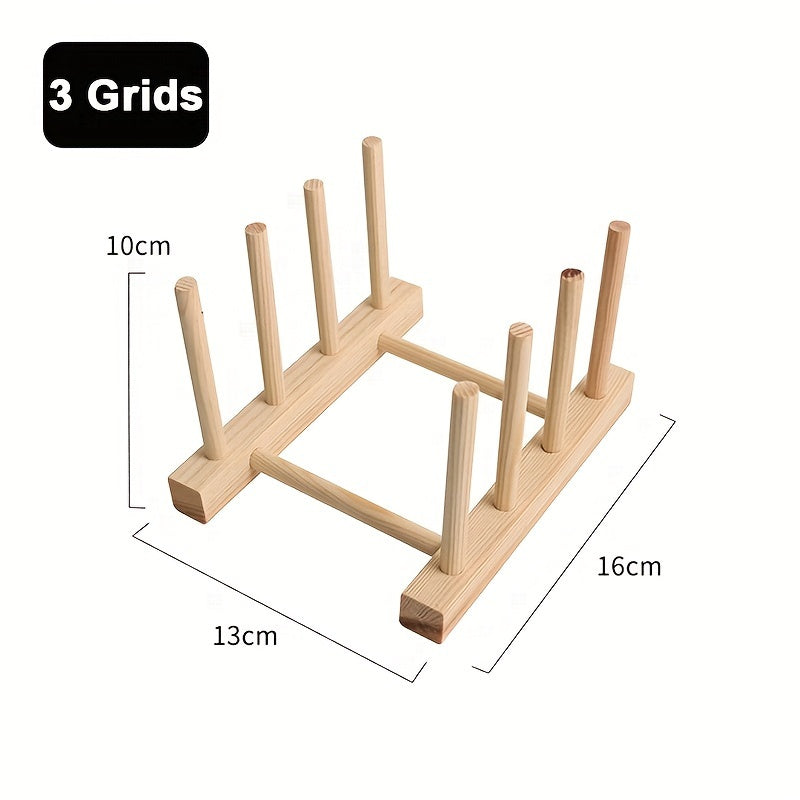 "Drenaj tizimi bilan yog'och idish quruq - oshxonada plastinkalar, piyolalar va asboblarni tartibga solish uchun yuqori sifatli funksional yog'och buyumlar, tabiiy yog'och qoplamasi bilan joyni tejovchi dizayn."