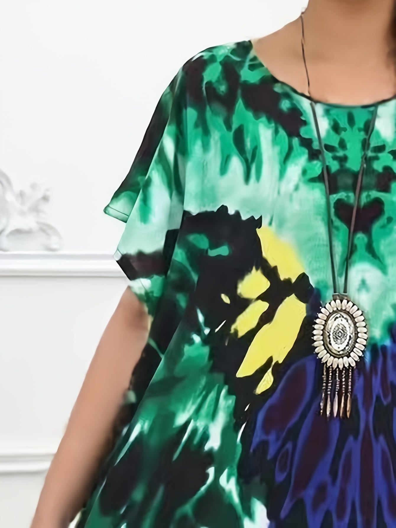 Plus Size Women's Bohemian Maxi Dress Vivid Floral Sleeveless Beach Coverup